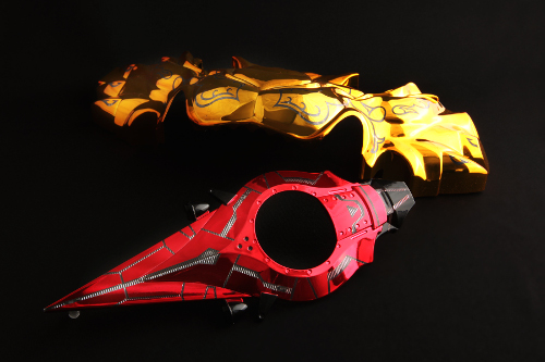 協力工場での装飾加工